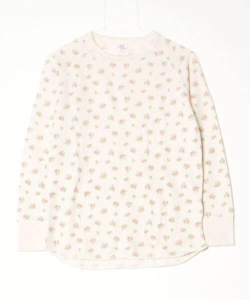 JEMORGAN(ジェーイーモーガン)の「"04"≪JEMORGAN≫パックT ワッフル 花柄 長袖Tシャツ(Tシャツ/カットソー・レディース・アイボリー系1/ブルー系2/ブルー系1/ピンク系1/グレー系2/アイボリー系2/ホワイト系2/ホワイト系1/ライラック系1/グレー系1/ブラック系1・FREE)」の22枚目の写真
