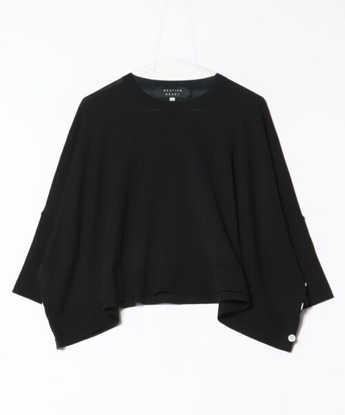 BEATING HEART(ビーティングハート)の「【S】【it】【BEATING HEART】ワイドデザインカット(Tシャツ/カットソー・レディース・ブラック/グレー・1)」の2枚目の写真