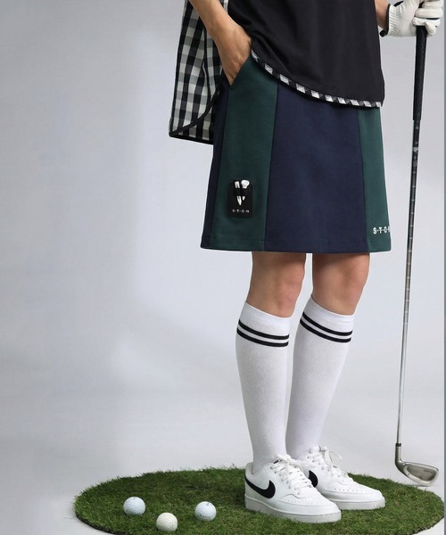 antiqua(アンティカ)の「【STCH】インナーパンツ付き キュロットスカート(スカート・レディース・ネイビー/ブラック/杢グレー・ONESIZE)」の11枚目の写真