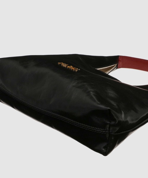 MARNI（マルニ）の「TRAPEZE BAG / カーフレザーバッグ（ショルダーバッグ・レディース・ブラック/ライトグレー・ONE SIZE）」の9枚目の写真