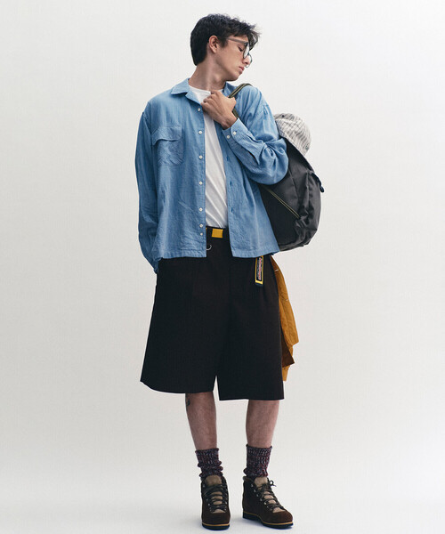 SEDAN ALL-PURPOSE（セダンオールパーパス）の「SEDAN ALL-PURPOSE |  チェック オープンカラーシャツ MEN（シャツ/ブラウス・メンズ・カーキ系1/ブルー系その他・L/XL/M）」の18枚目の写真