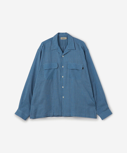 SEDAN ALL-PURPOSE（セダンオールパーパス）の「SEDAN ALL-PURPOSE |  チェック オープンカラーシャツ MEN（シャツ/ブラウス・メンズ・カーキ系1/ブルー系その他・L/XL/M）」の3枚目の写真