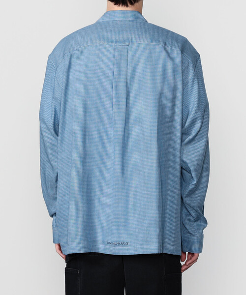 SEDAN ALL-PURPOSE（セダンオールパーパス）の「SEDAN ALL-PURPOSE |  チェック オープンカラーシャツ MEN（シャツ/ブラウス・メンズ・カーキ系1/ブルー系その他・L/XL/M）」の13枚目の写真