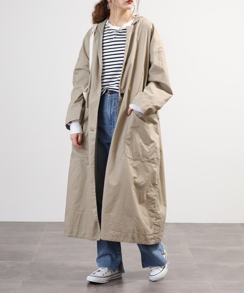 【新品未使用】ジャーナルスタンダード　ステンカラーコート　ベージュ　リバーシブル ジャーナルスタンダード JOURNAL STANDARD 《予約》チェック