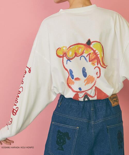 FRAPBOIS（フラボア）の「OSAMU GOODS ドルマンL/ST（Tシャツ/カットソー・レディース・ブルー/ホワイト・1）」の7枚目の写真