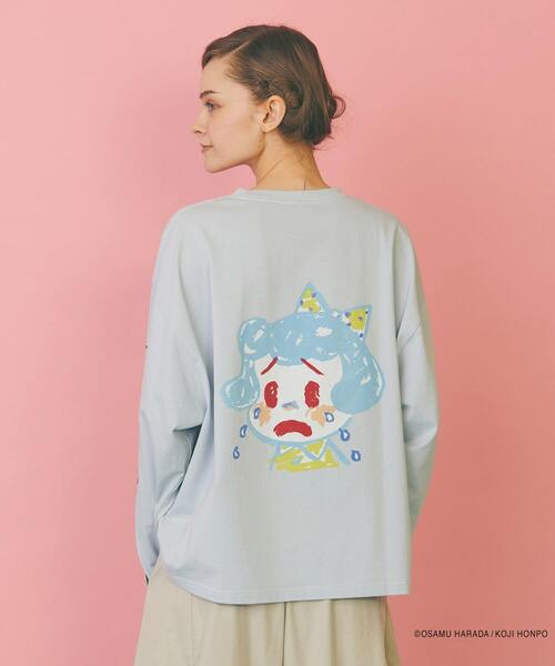 FRAPBOIS（フラボア）の「OSAMU GOODS ドルマンL/ST（Tシャツ/カットソー・レディース・ブルー/ホワイト・1）」の11枚目の写真