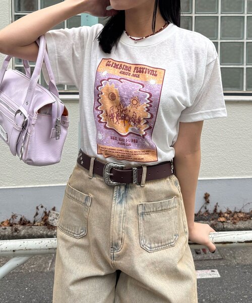 CIAOPANIC（チャオパニック）の「ヴィンテージライクスラブTee（Tシャツ/カットソー・レディース・オフホワイト/ホワイト/アイボリー・ONE SIZE）」の12枚目の写真