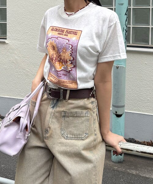 CIAOPANIC（チャオパニック）の「ヴィンテージライクスラブTee（Tシャツ/カットソー・レディース・オフホワイト/ホワイト/アイボリー・ONE SIZE）」の13枚目の写真