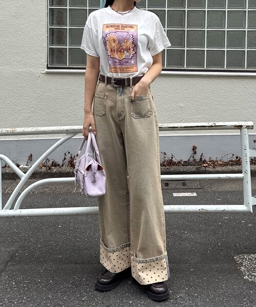 CIAOPANIC（チャオパニック）の「ヴィンテージライクスラブTee（Tシャツ/カットソー・レディース・オフホワイト/ホワイト/アイボリー・ONE SIZE）」の15枚目の写真