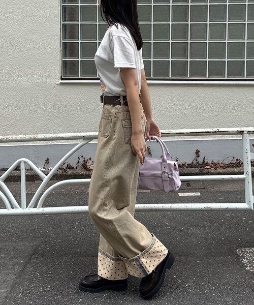 CIAOPANIC（チャオパニック）の「ヴィンテージライクスラブTee（Tシャツ/カットソー・レディース・オフホワイト/ホワイト/アイボリー・ONE SIZE）」の16枚目の写真