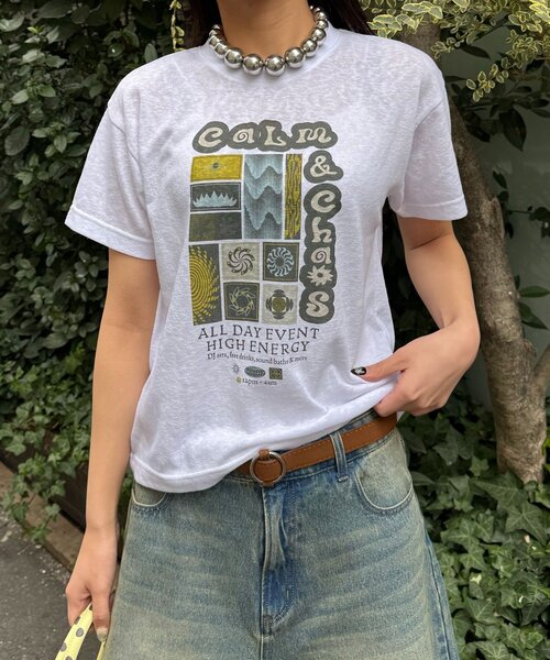 CIAOPANIC（チャオパニック）の「ヴィンテージライクスラブTee（Tシャツ/カットソー・レディース・オフホワイト/ホワイト/アイボリー・ONE SIZE）」の19枚目の写真
