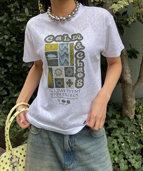 CIAOPANIC（チャオパニック）の「ヴィンテージライクスラブTee（Tシャツ/カットソー・レディース・オフホワイト/ホワイト/アイボリー・ONE SIZE）」の20枚目の写真