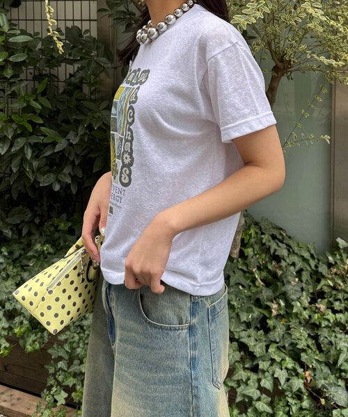 CIAOPANIC（チャオパニック）の「ヴィンテージライクスラブTee（Tシャツ/カットソー・レディース・オフホワイト/ホワイト/アイボリー・ONE SIZE）」の21枚目の写真