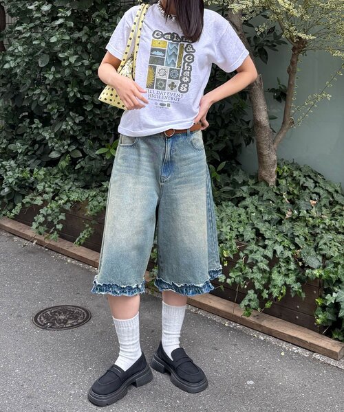 CIAOPANIC（チャオパニック）の「ヴィンテージライクスラブTee（Tシャツ/カットソー・レディース・オフホワイト/ホワイト/アイボリー・ONE SIZE）」の22枚目の写真