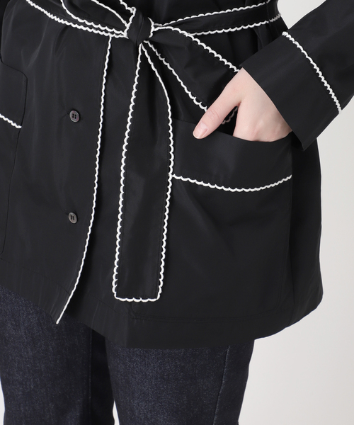 EDIT. FOR LULU(エディットフォールル)の「タフタパジャマシャツ(シャツ/ブラウス・レディース・ブラック・FREE)」の21枚目の写真