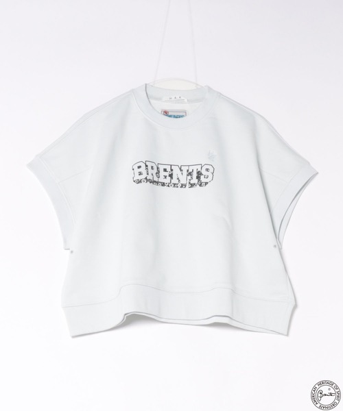 H.A.K(ハク)の「H.A.K×BRENTSプレミアム裏毛ドルマンベスト(Tシャツ/カットソー・レディース・ライトブルー/ブラック/グリーン・FREE)」の1枚目の写真