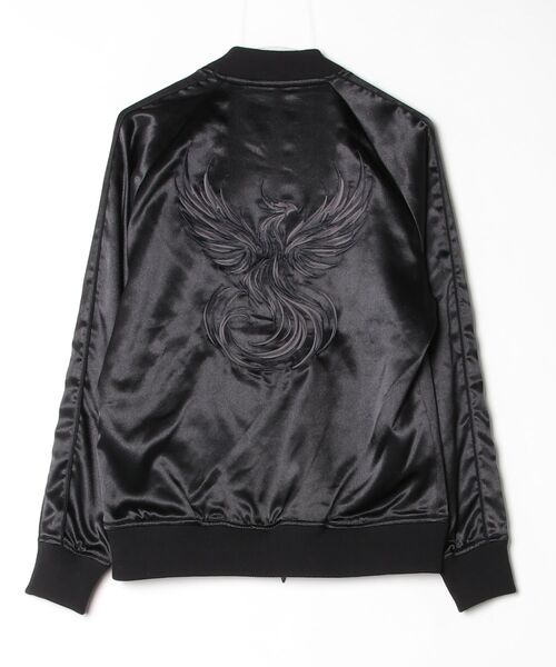 TORNADO MART(トルネードマート)の「TORNADO MART∴トライバルフェニックススカジャン(ブルゾン・メンズ・ブラック/ボルドー・M/L/LL/XXL)」の3枚目の写真