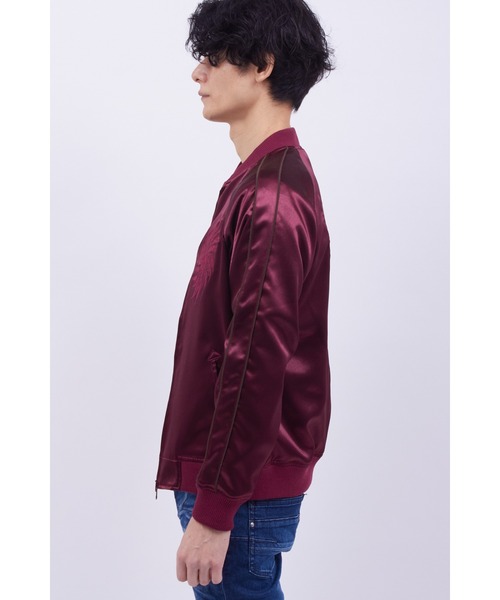 TORNADO MART(トルネードマート)の「TORNADO MART∴トライバルフェニックススカジャン(ブルゾン・メンズ・ブラック/ボルドー・M/L/LL/XXL)」の10枚目の写真