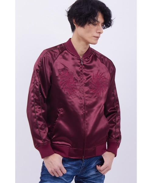 TORNADO MART(トルネードマート)の「TORNADO MART∴トライバルフェニックススカジャン(ブルゾン・メンズ・ブラック/ボルドー・M/L/LL/XXL)」の11枚目の写真