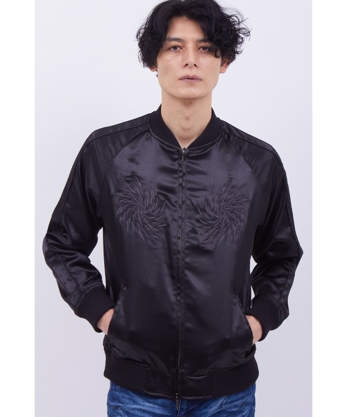 TORNADO MART(トルネードマート)の「TORNADO MART∴トライバルフェニックススカジャン(ブルゾン・メンズ・ブラック/ボルドー・M/L/LL/XXL)」の14枚目の写真