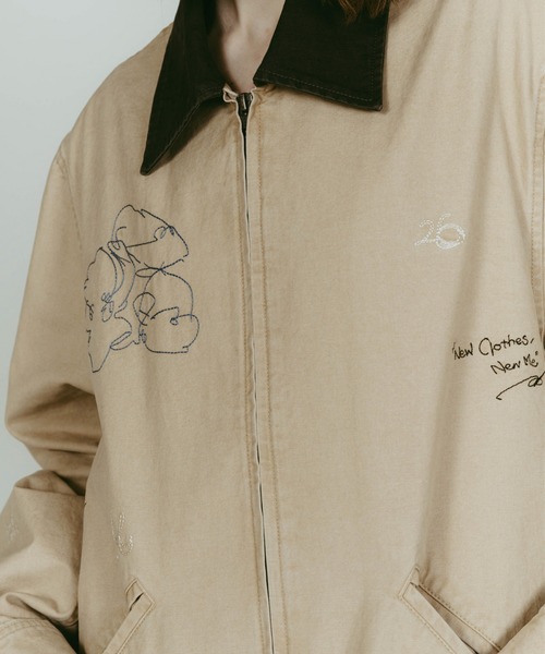 Knuth Marf(クヌースマーフ)の「Knuth Marf embroidered jacket(その他アウター・レディース・ブルー/ベージュ・FREE)」の7枚目の写真