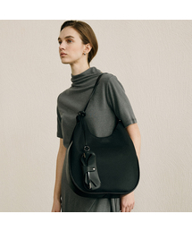 MOREMORR（モアモル）の「パレットバッグ _ ブラック ナイロンショルダーバッグ 2way（ショルダーバッグ）」
