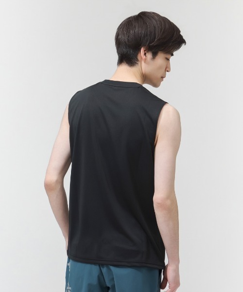 MoveSport（ムーブスポーツ）の「ムーブスポーツ  ワンポイントポロシャツ（タンクトップ・メンズ・ネイビー/ブラック/ホワイト・M/L/LL/3L）」の8枚目の写真