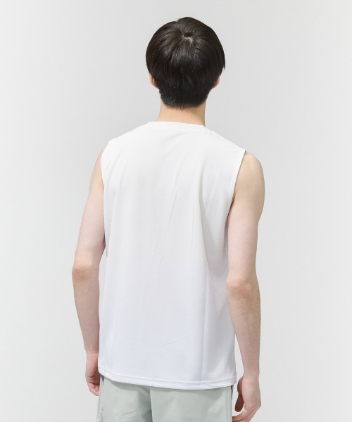 MoveSport（ムーブスポーツ）の「ムーブスポーツ  ワンポイントポロシャツ（タンクトップ・メンズ・ネイビー/ブラック/ホワイト・M/L/LL/3L）」の7枚目の写真