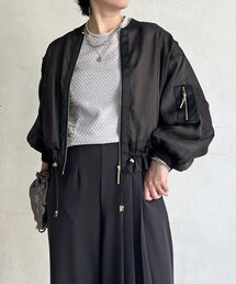 光沢シアーブルゾン