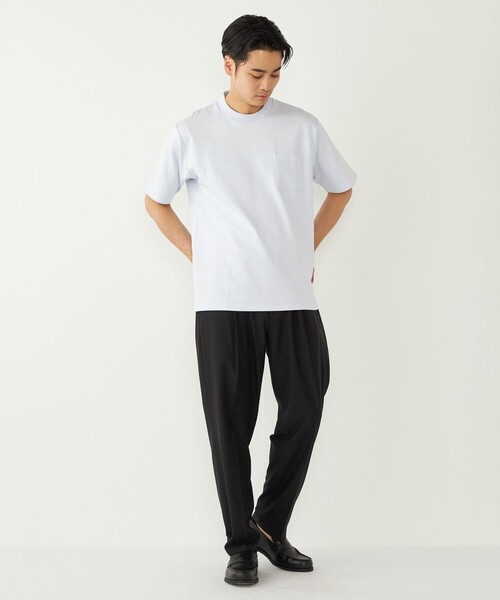SHIPS Colors(シップス カラーズ)の「SHIPS Colors:〈速乾・洗濯機可能〉コンフォートクロス スラックス(セットアップ対応可能)(スラックス・メンズ・ブラック/カーキ・SMALL/MEDIUM/LARGE/X-LARGE)」の12枚目の写真