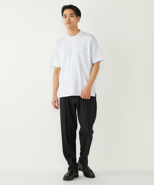SHIPS Colors(シップス カラーズ)の「SHIPS Colors:〈速乾・洗濯機可能〉コンフォートクロス スラックス(セットアップ対応可能)(スラックス・メンズ・ブラック/カーキ・SMALL/MEDIUM/LARGE/X-LARGE)」の18枚目の写真