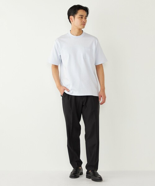 SHIPS Colors(シップス カラーズ)の「SHIPS Colors:〈速乾・洗濯機可能〉コンフォートクロス スラックス(セットアップ対応可能)(スラックス・メンズ・ブラック/カーキ・SMALL/MEDIUM/LARGE/X-LARGE)」の19枚目の写真