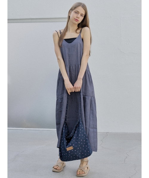 AVANT-G(アバン)の「Heart Pattern Eco Bag - NAVY(エコバッグ/サブバッグ・レディース・ネイビー/グレー・FREE)」の9枚目の写真