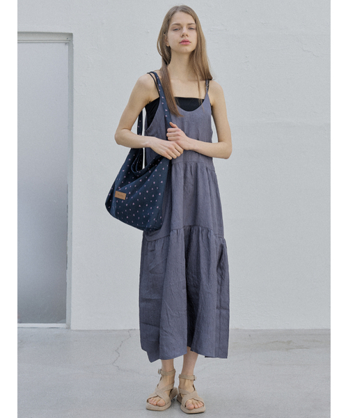 AVANT-G(アバン)の「Heart Pattern Eco Bag - NAVY(エコバッグ/サブバッグ・レディース・ネイビー/グレー・FREE)」の10枚目の写真