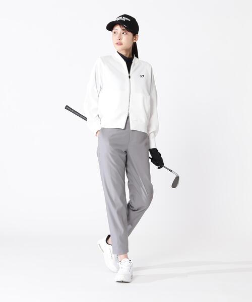MASTER BUNNY EDITION(マスターバニーエディション)の「【MASTER BUNNY EDITION】ニットジップアップブルゾン(ブルゾン・レディース・ホワイト/ブラック・LARGE/SMALL)」の7枚目の写真