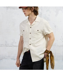 KUME（クメ）の「Men Western Embroidered Pocket Shirt, Ivory（シャツ/ブラウス）」