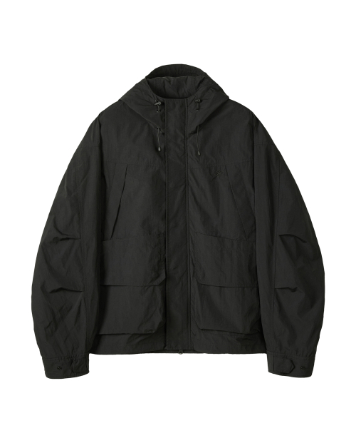 KALAPATTHAR(カラパタール)の「LIGHTWEIGHT NYLON RIPSTOP OUT POCKET HOODED SHELL JACKET - BLACK(ナイロンジャケット・メンズ・その他・MEDIUM/LARGE)」の3枚目の写真