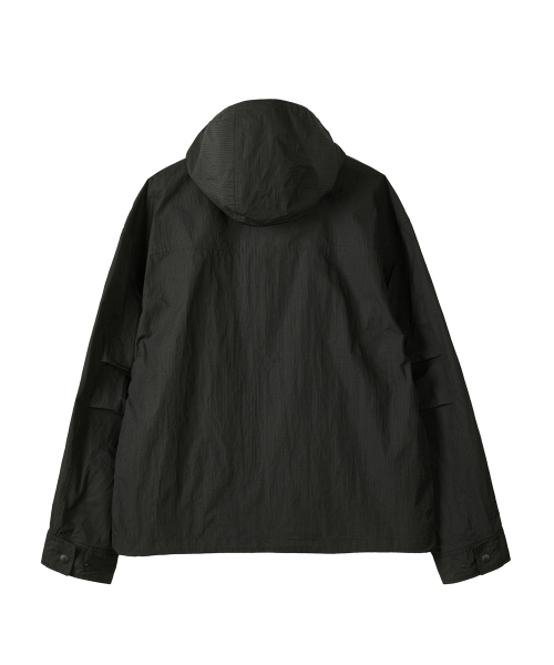 KALAPATTHAR(カラパタール)の「LIGHTWEIGHT NYLON RIPSTOP OUT POCKET HOODED SHELL JACKET - BLACK(ナイロンジャケット・メンズ・その他・MEDIUM/LARGE)」の4枚目の写真