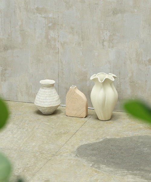 a.depeche(アデペシュ)の「【a.depeche/アデペシュ】フラワーベース 花瓶 deser flower vase ardahan(フラワーベース・レディース・オフホワイト・FREE)」の4枚目の写真