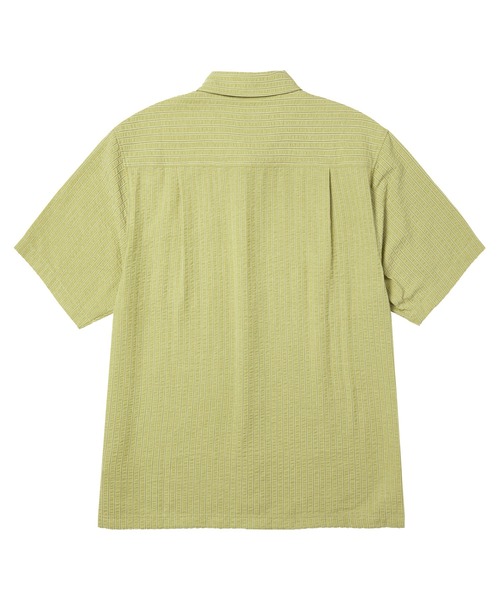HUF(ハフ)の「BIG BLOCK STRIPED SHIRT(シャツ/ブラウス・メンズ・ライトブルー/ライトグリーン・S/M/L/XL/XXL)」の10枚目の写真