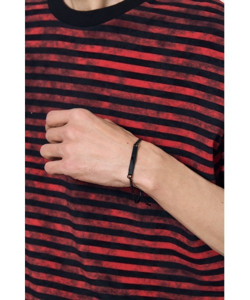 AZUL by moussy（アズールバイマウジー）の「プレートブレスレット（ブレスレット・メンズ・ゴールド/ブラック/シルバー・FREE）」の14枚目の写真