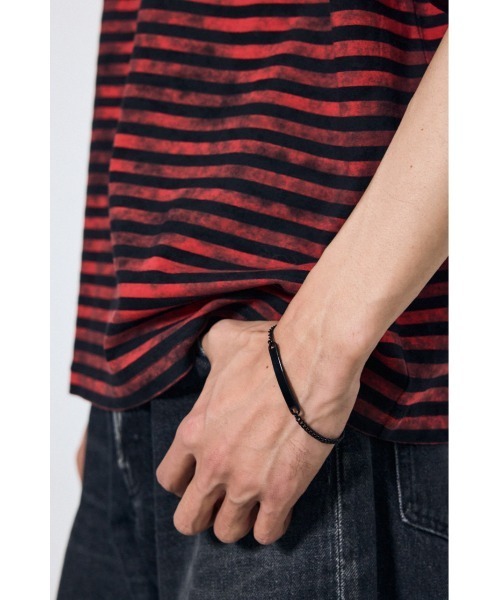 AZUL by moussy（アズールバイマウジー）の「プレートブレスレット（ブレスレット・メンズ・ゴールド/ブラック/シルバー・FREE）」の15枚目の写真