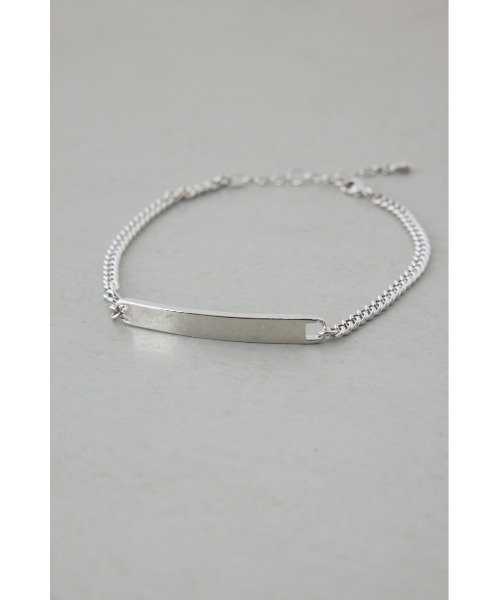 AZUL by moussy（アズールバイマウジー）の「プレートブレスレット（ブレスレット・メンズ・ゴールド/ブラック/シルバー・FREE）」の7枚目の写真