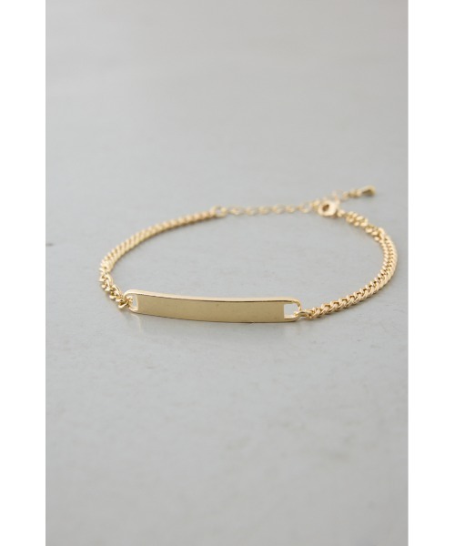 AZUL by moussy（アズールバイマウジー）の「プレートブレスレット（ブレスレット・メンズ・ゴールド/ブラック/シルバー・FREE）」の12枚目の写真