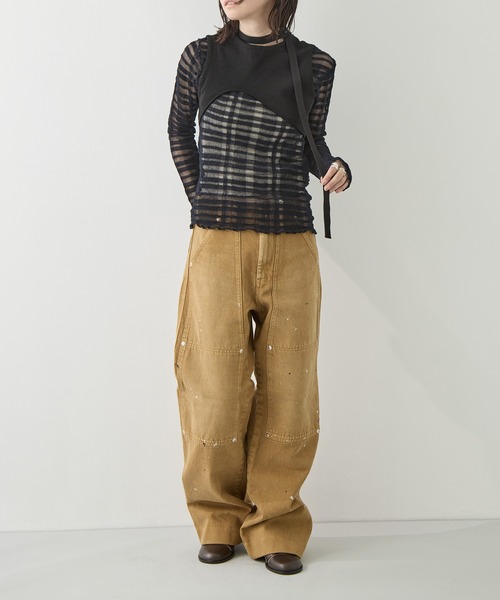 TANAKA（タナカ）の「[TANAKA/タナカ]NEW CLASSIC WORK JEANS（デニムパンツ・レディース・ブラウン・25/26）」の5枚目の写真