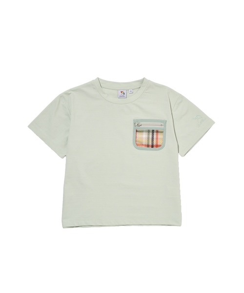 Arnold Palmer(アーノルドパーマー)の「タウン&レジャー ポケットメッシュ Tシャツ(Tシャツ/カットソー・キッズ・ブラック/ホワイト/ライトグリーン・95cm/105cm/115cm/125cm/135cm/145cm)」の3枚目の写真