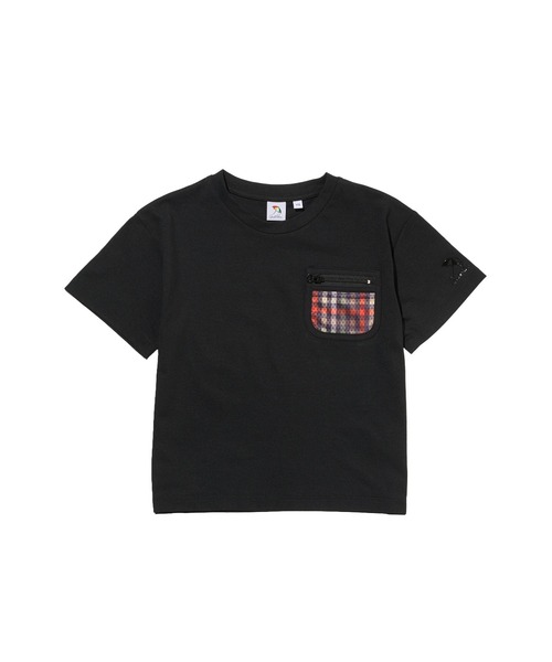 Arnold Palmer(アーノルドパーマー)の「タウン&レジャー ポケットメッシュ Tシャツ(Tシャツ/カットソー・キッズ・ブラック/ホワイト/ライトグリーン・95cm/105cm/115cm/125cm/135cm/145cm)」の2枚目の写真