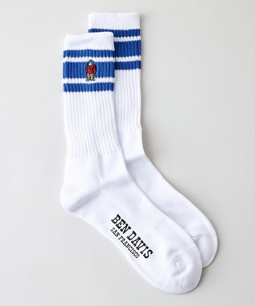 BEN DAVIS(ベンデイビス)の「【BEN DAVIS/ベンデイビス】BEN 3P刺繍ソックス_9929 3足組 ゴリラ刺繍 ストリート スケーター アメカジ ワーク 古着ミックス 25cm~27cm(ソックス/靴下・メンズ・ホワイト・FREE)」の6枚目の写真