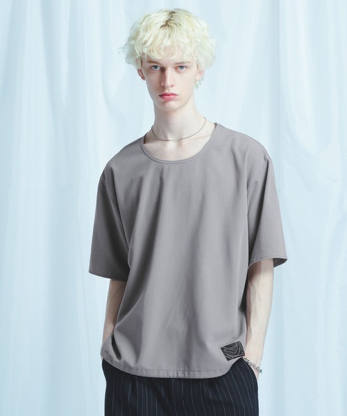 HARE（ハレ）の「【接触冷感/SETUP対応】ユルネックフハクプルオーバー（Tシャツ/カットソー・メンズ・ブラック/ベージュ・FREE）」の2枚目の写真