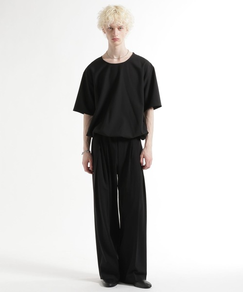 HARE（ハレ）の「【接触冷感/SETUP対応】ユルネックフハクプルオーバー（Tシャツ/カットソー・メンズ・ブラック/ベージュ・FREE）」の10枚目の写真